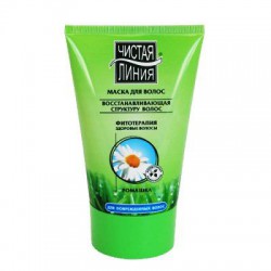 Маска для волос Чистая линия Восстанавливающая ромашка для сухих и поврежденных волос 120 мл