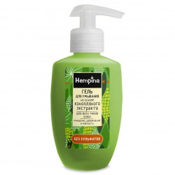 Гель для умывания Hempina Очищение увлажнение и мягкость на основе конопляного экстракта без сульфатов для всех типов кожи 200 мл