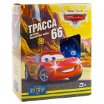 Набор, 300 мл + 300 мл арт. 34948 Тачки Трасса номер 66 шампунь детский Забавный герой + гель для душа детский Рекорд скорости картон. коробка