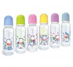 Бутылочка-рожок для кормления, Сказка 250 мл арт. 1144 рисунок Коровки