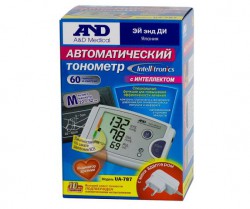 Тонометр автоматический AND на плечо с адаптером ua-787