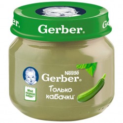 Пюре Gerber кабачок без сахара с 4 мес 80 г