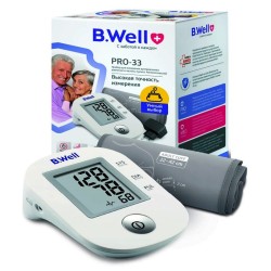 Тонометр автоматический B.Well на плечо с универсальной манжетой 22-42 см PRO-33