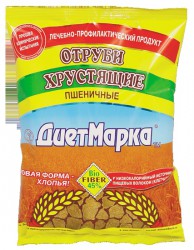Отруби 150 г Диетмарка пшеничные хрустящие хлопья
